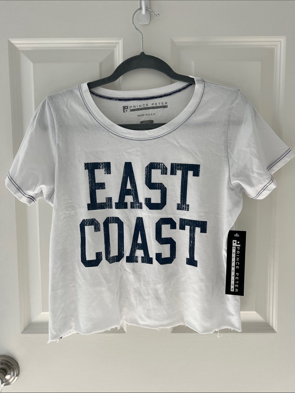 NWT “East Coast” White Tee - Prince Peter Collection White Tee with Navy Graphic